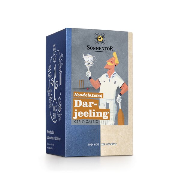 Černý čaj Darjeeling bio 27g porc.dvoukomorový